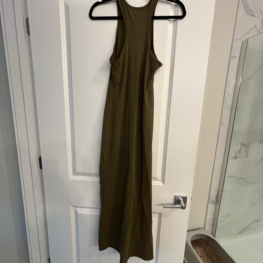 Reformation Olive Green Sleeveless Maxi Dress - Picture 3 of 3